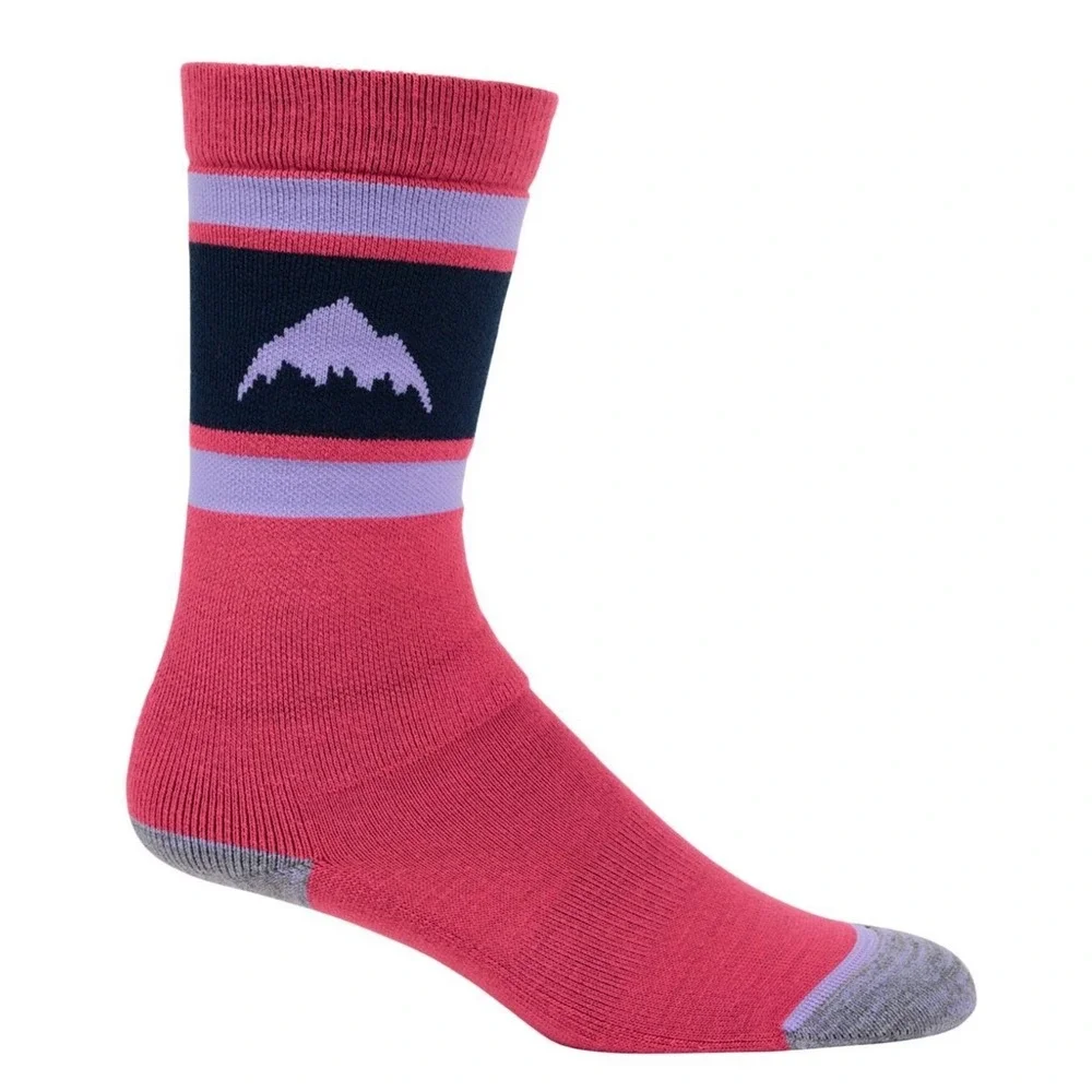 2‎ Pair Burton Weekend Midweight Kids Small/Medium 12.5-1.5 Fuchsia Fusion Socks